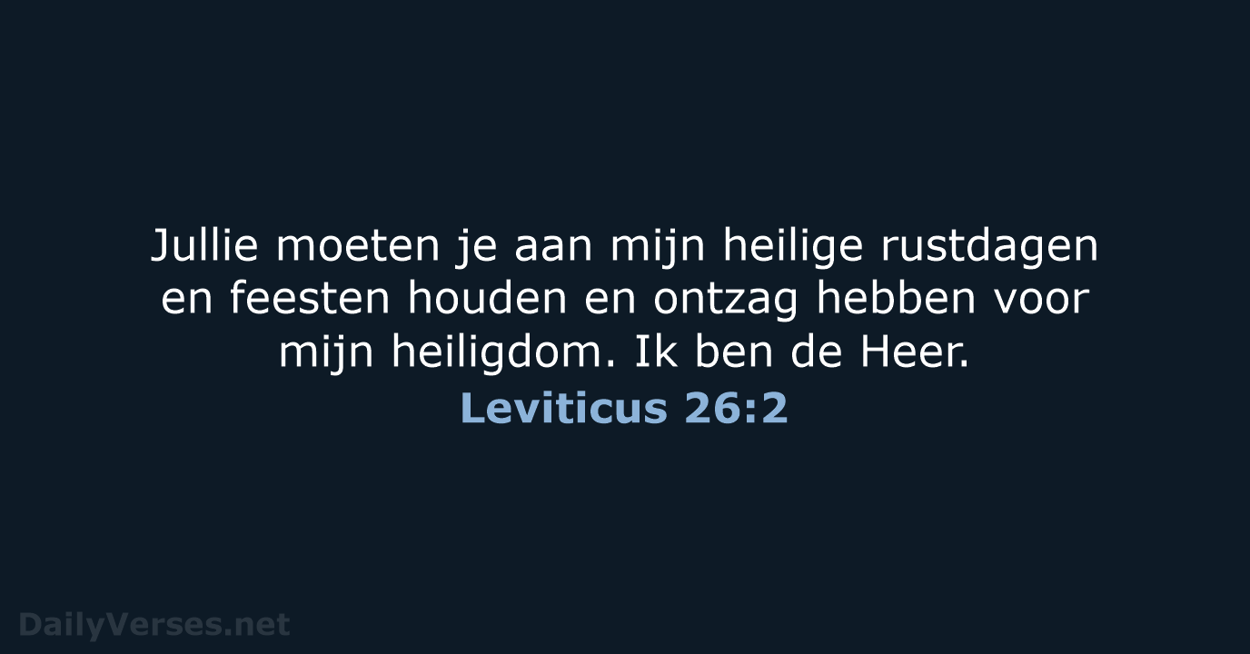 Leviticus 26:2 - BB