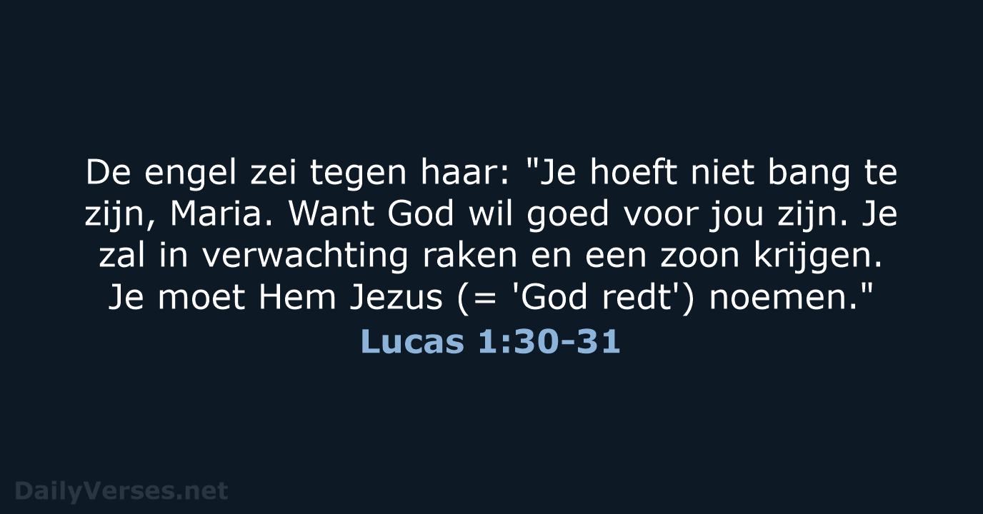 Lucas 1:30-31 - BB