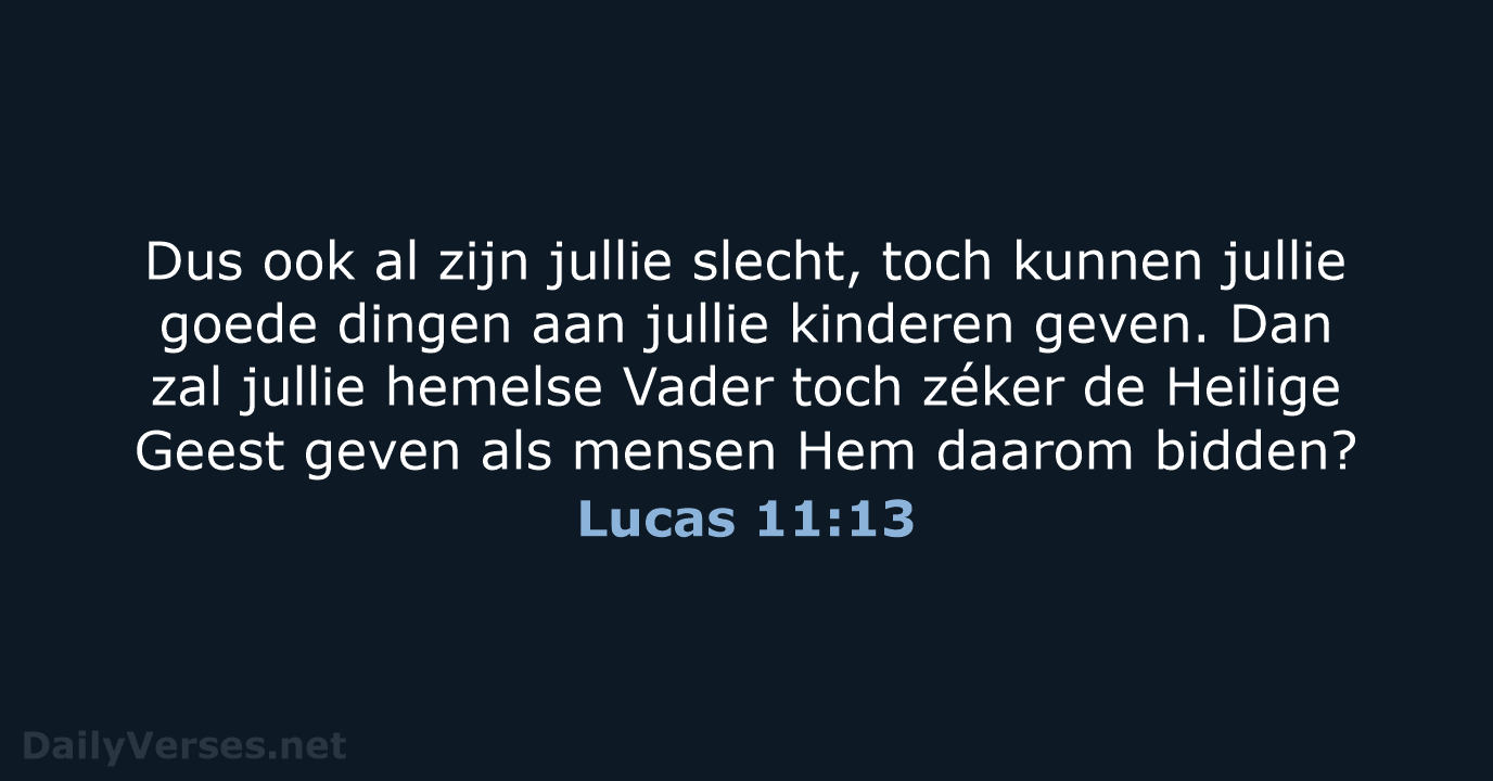 Lucas 11:13 - BB