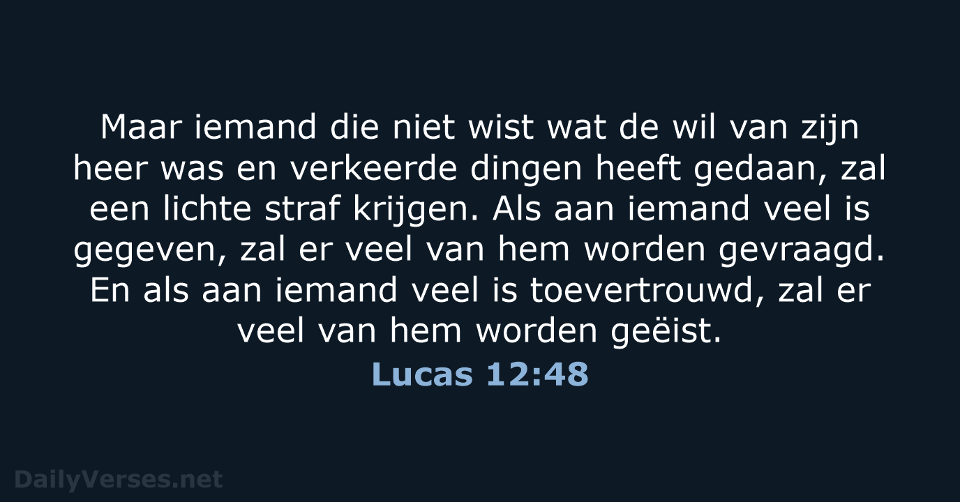 Lucas 12:48 - BB