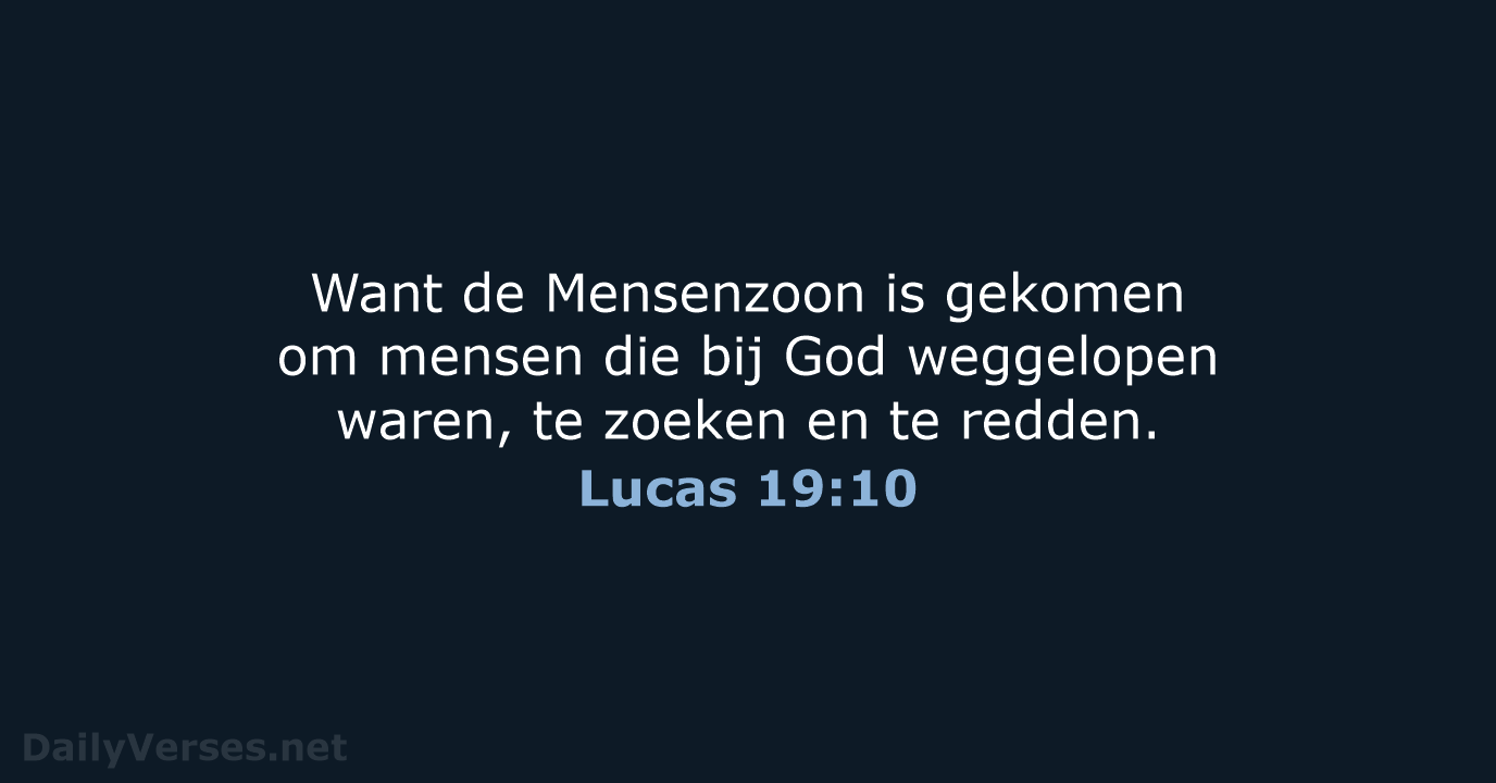 Lucas 19:10 - BB