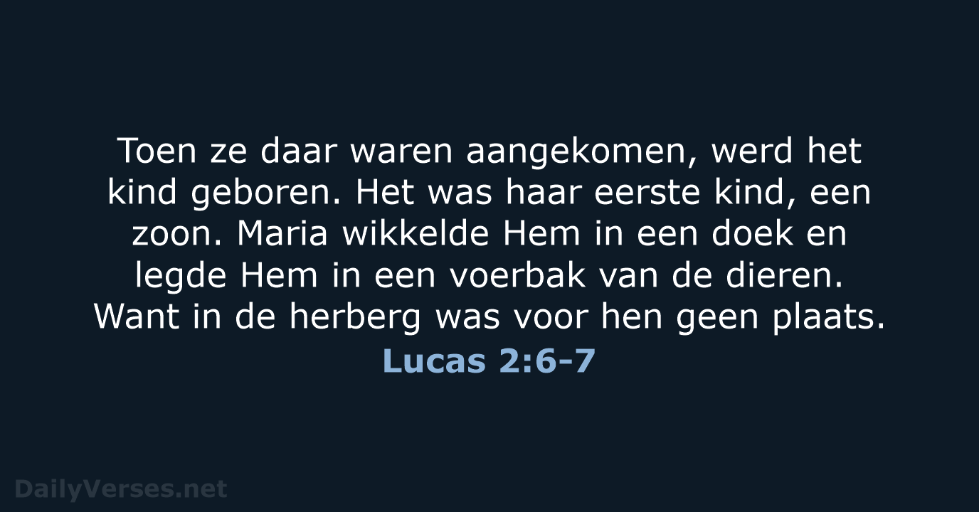 Lucas 2:6-7 - BB