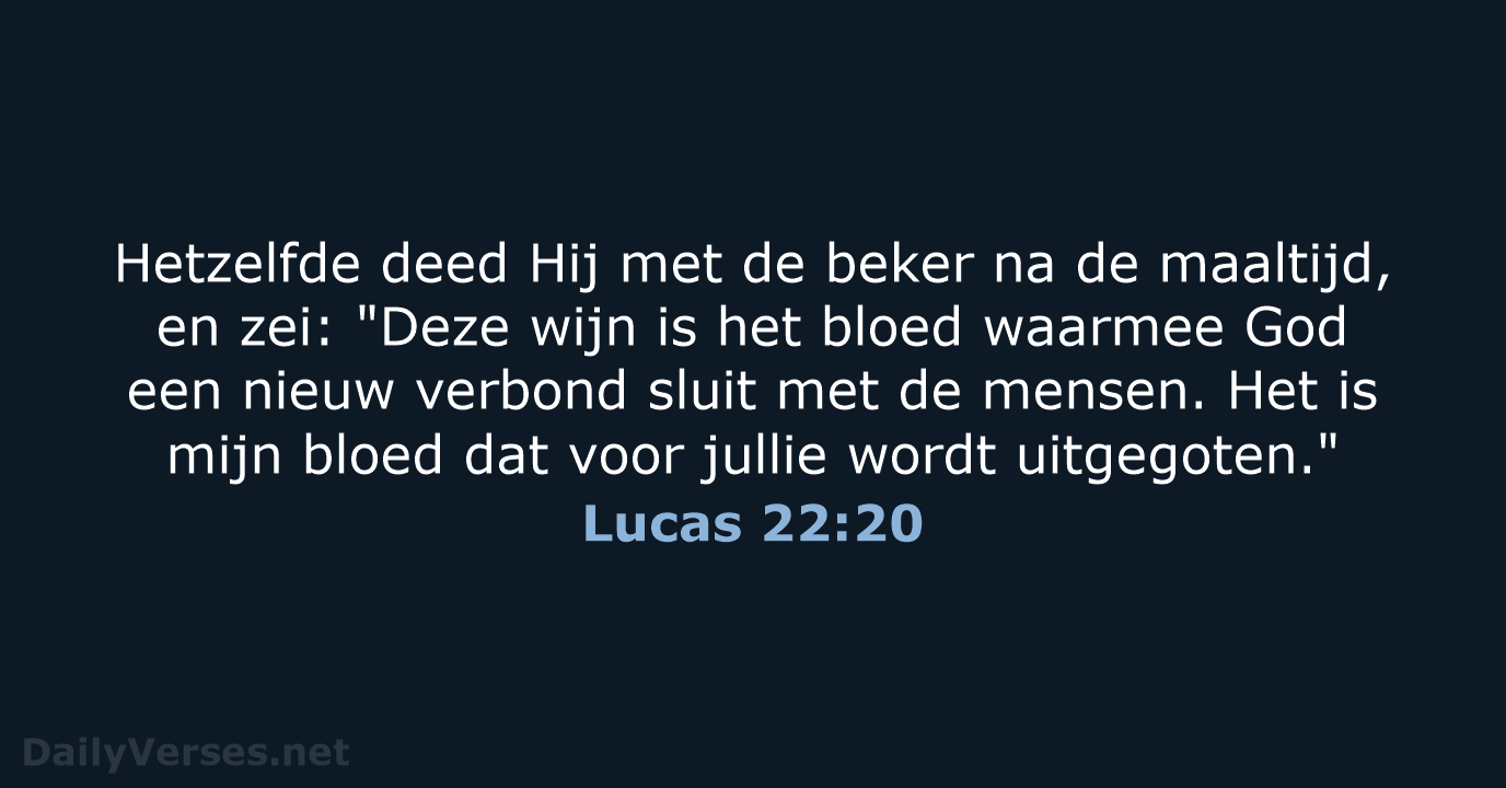 Lucas 22:20 - BB