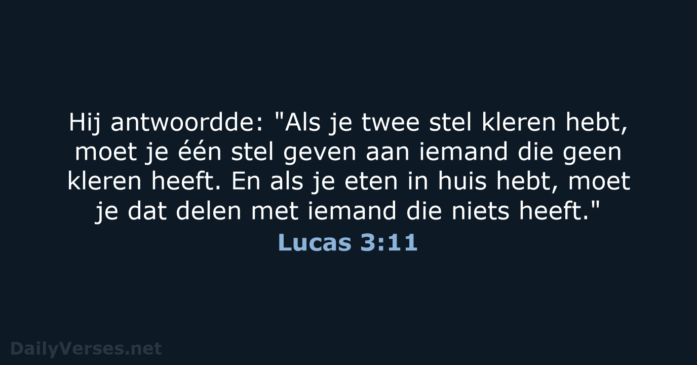 Lucas 3:11 - BB