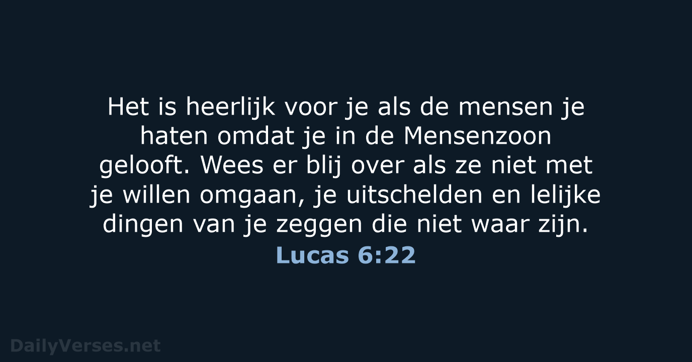 Lucas 6:22 - BB