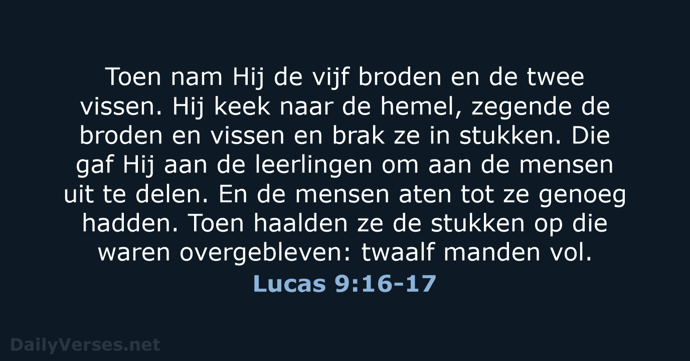 Lucas 9:16-17 - BB