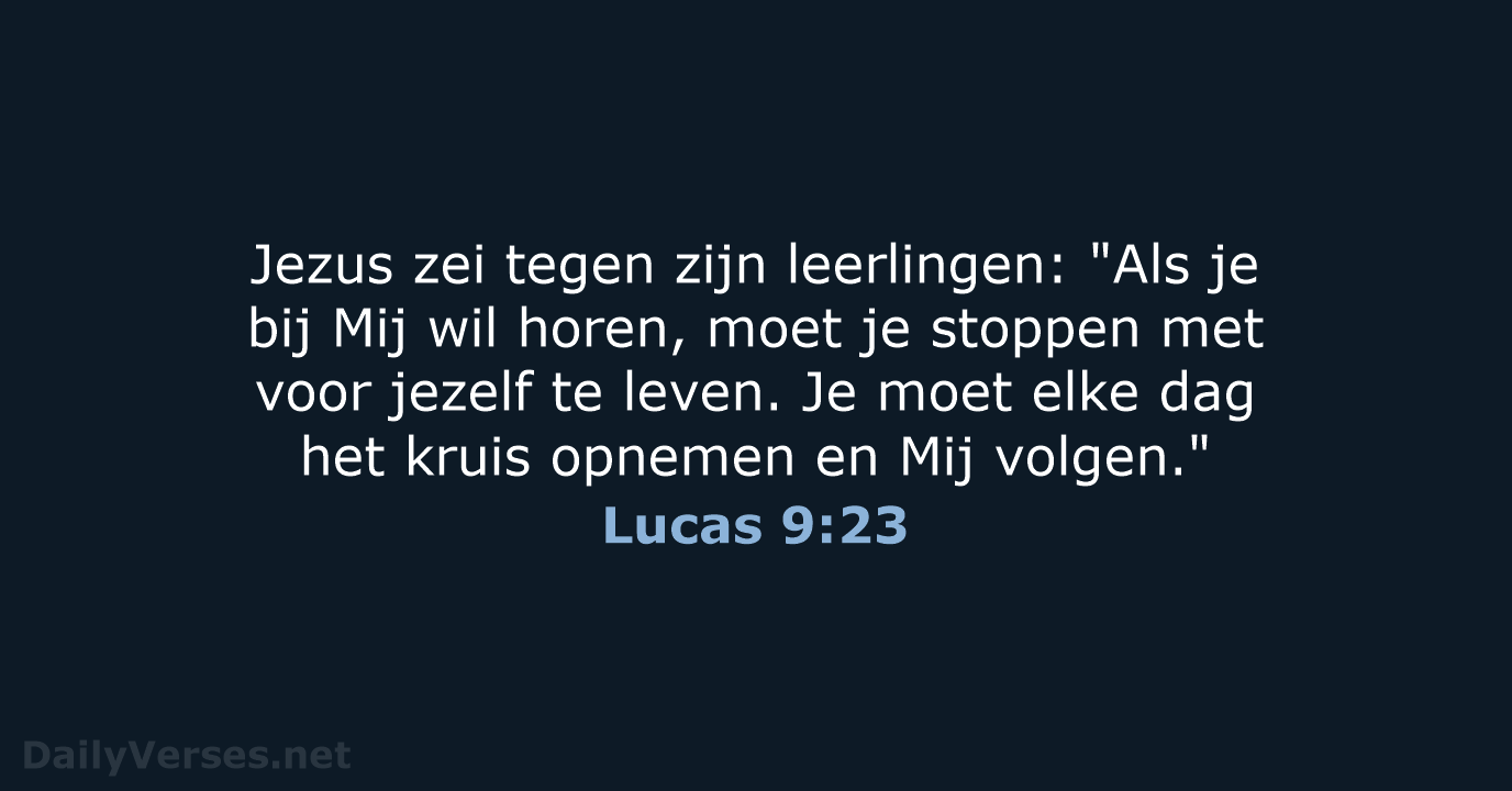 Lucas 9:23 - BB