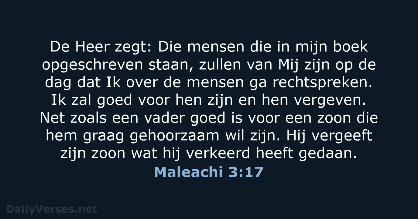 Maleachi 3:17 - BB