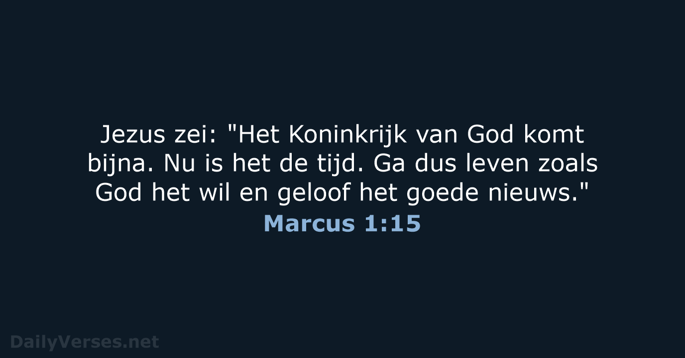 Marcus 1:15 - BB