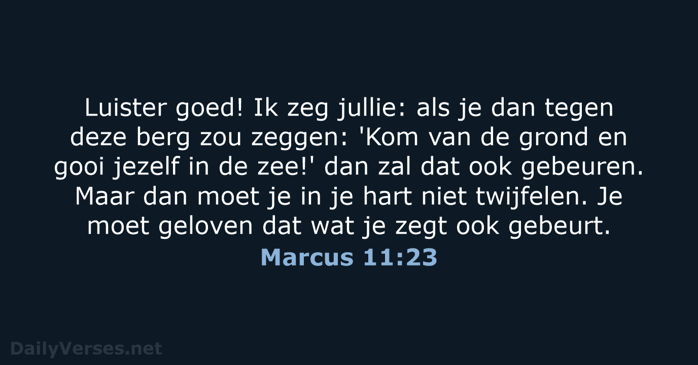 Marcus 11:23 - BB