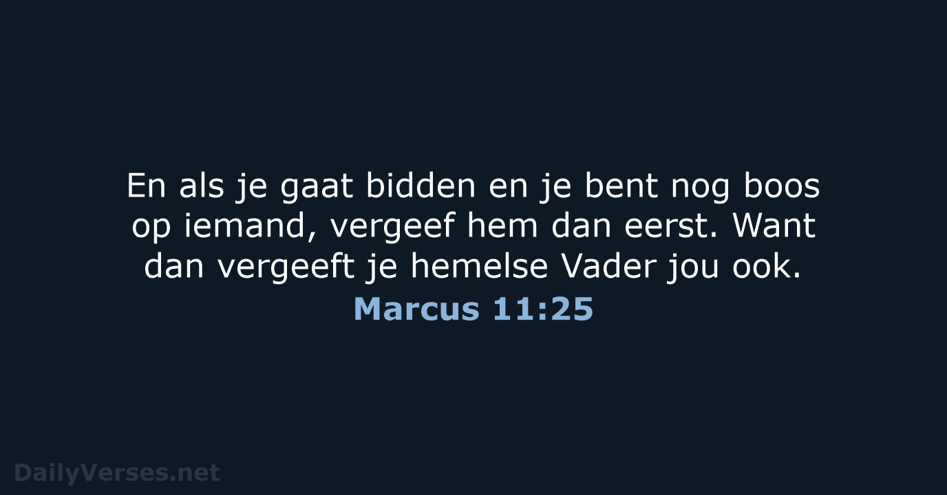 Marcus 11:25 - BB