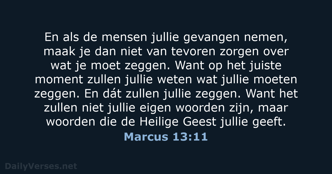 Marcus 13:11 - BB