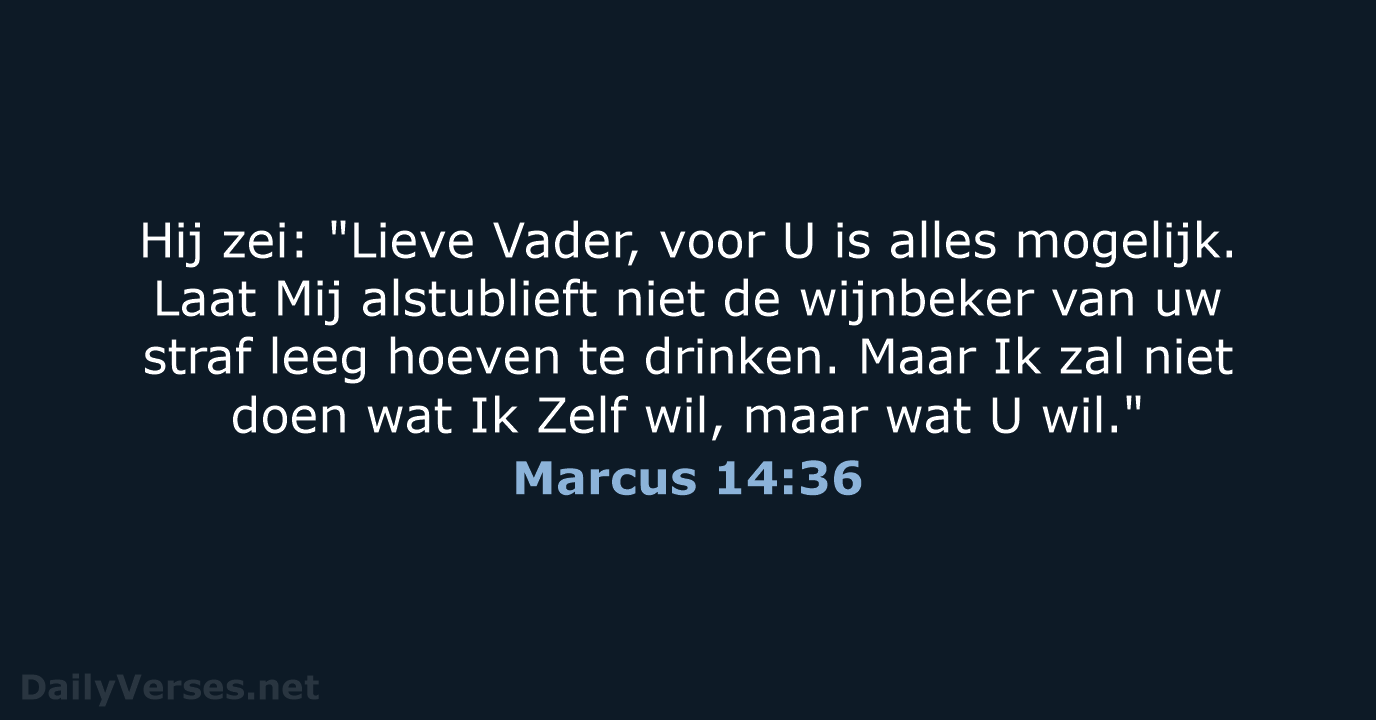 Marcus 14:36 - BB