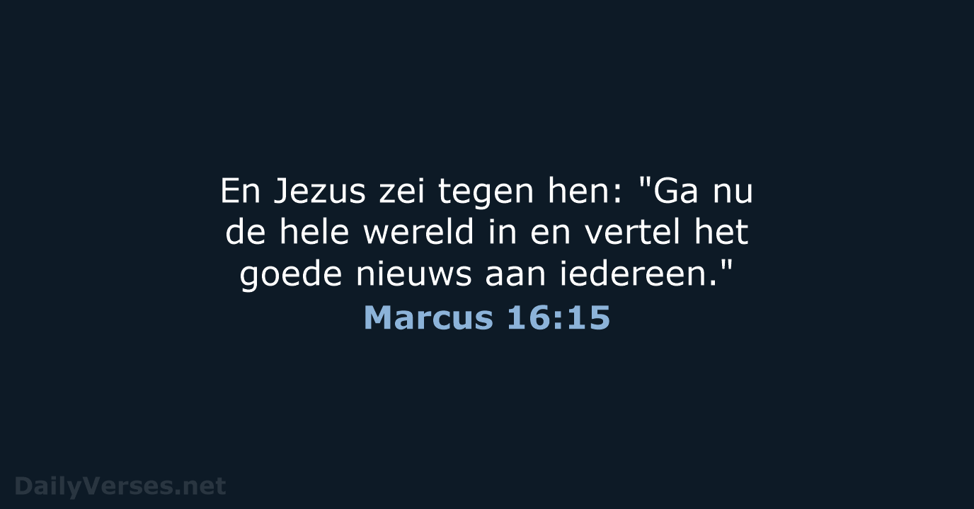 Marcus 16:15 - BB