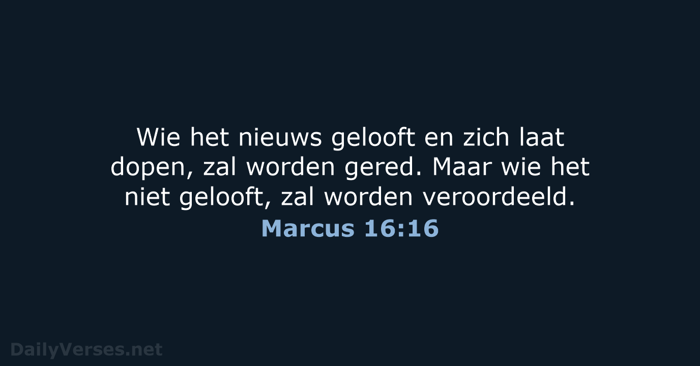 Marcus 16:16 - BB