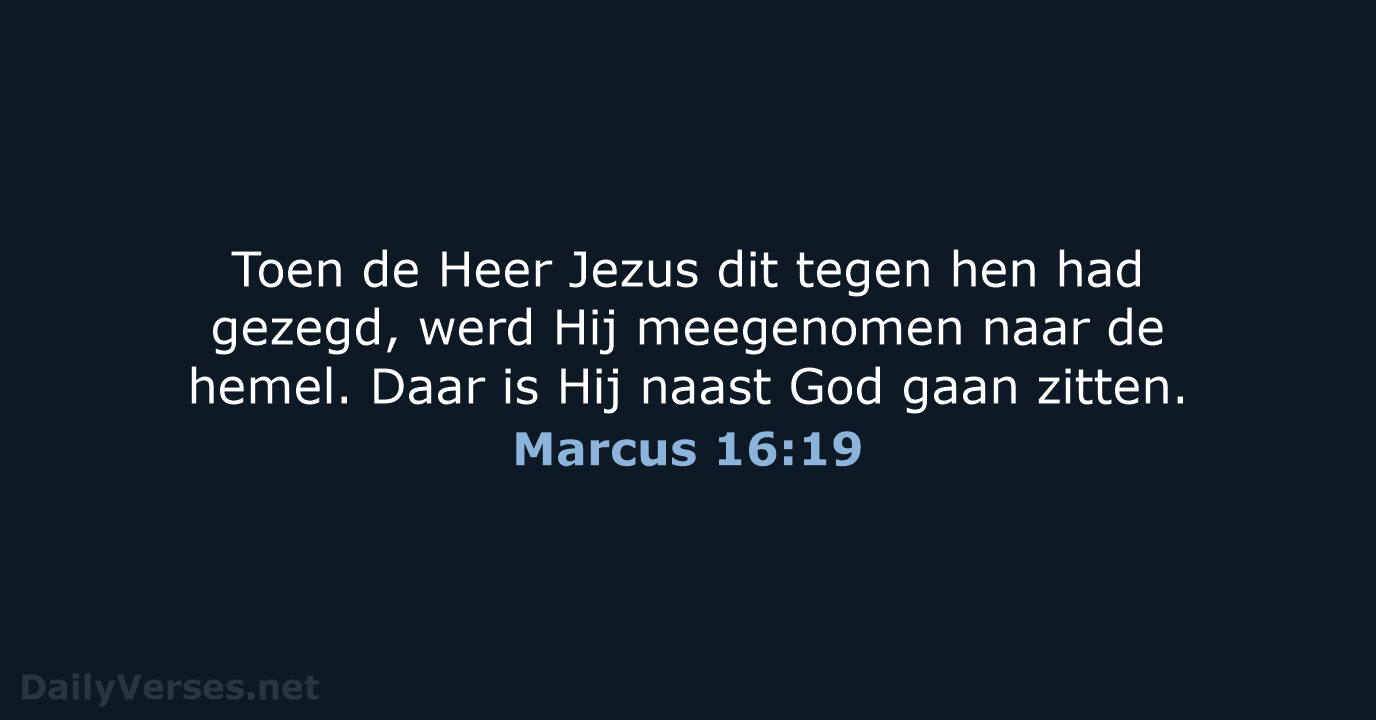 Marcus 16:19 - BB