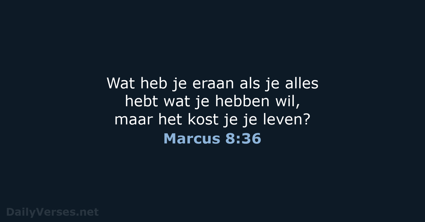 Marcus 8:36 - BB