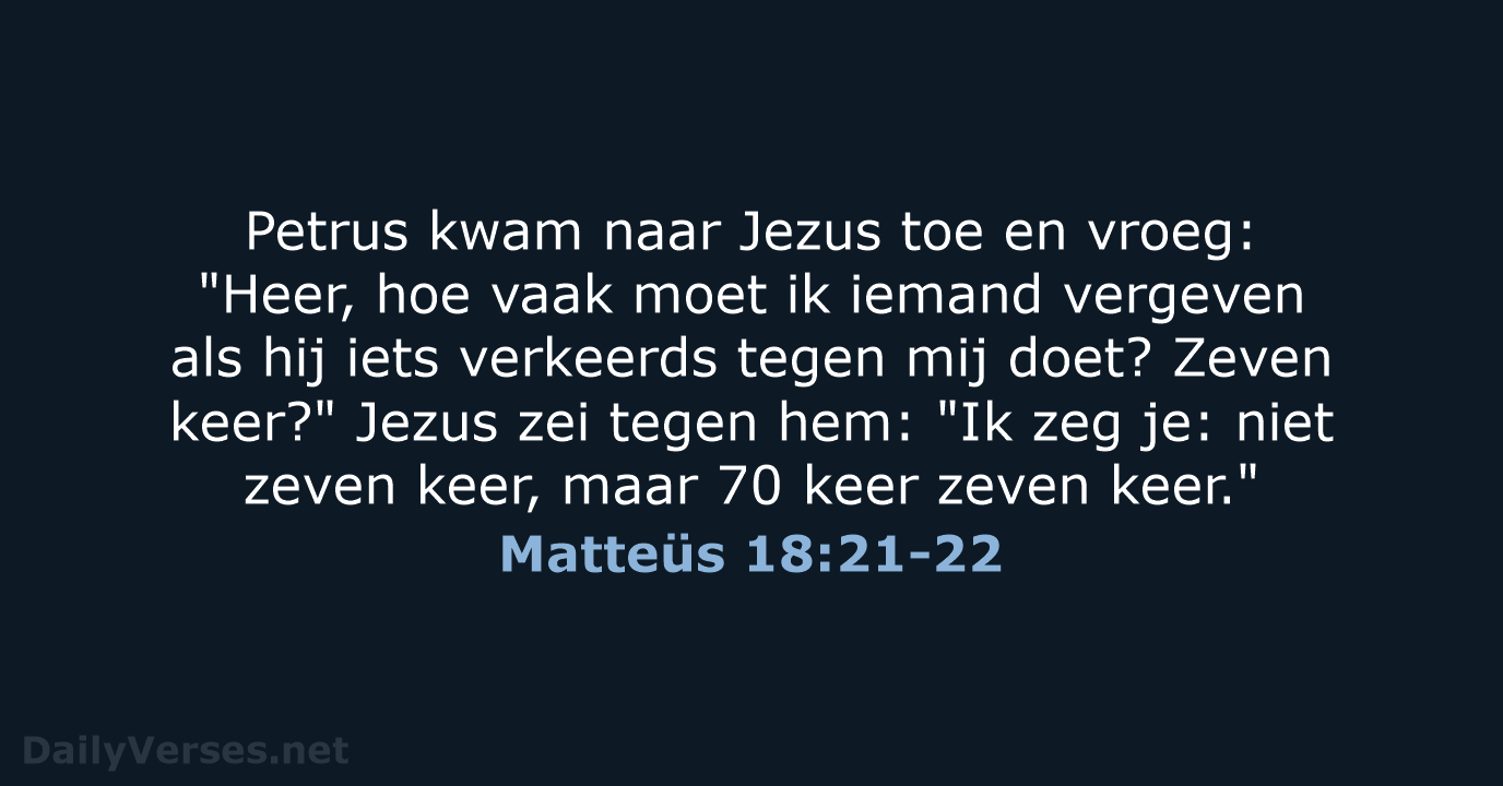 Matteüs 18:21-22 - BB