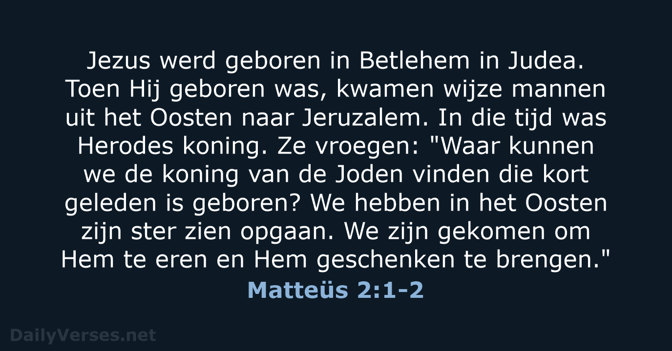 Matteüs 2:1-2 - BB