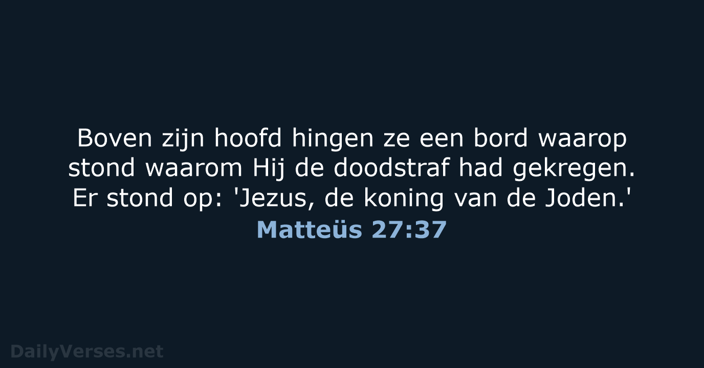 Matteüs 27:37 - BB