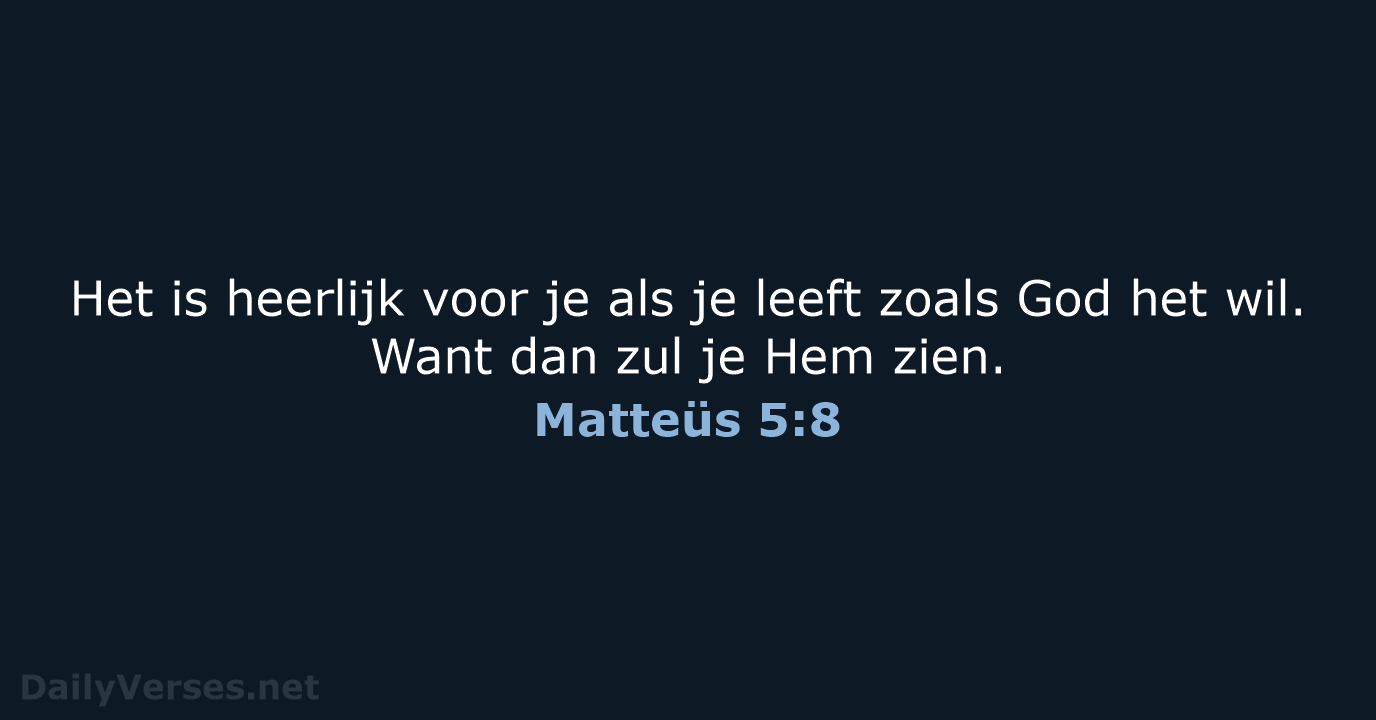 Matteüs 5:8 - BB
