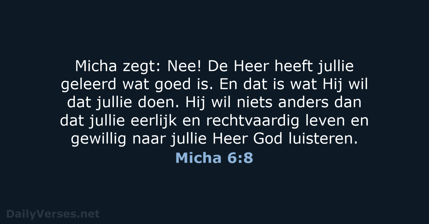 Micha 6:8 - BB