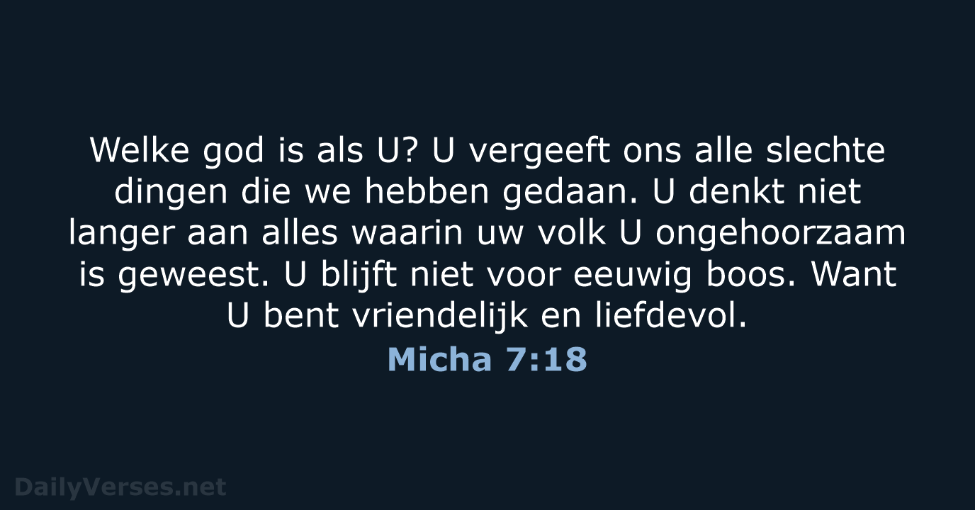 Micha 7:18 - BB
