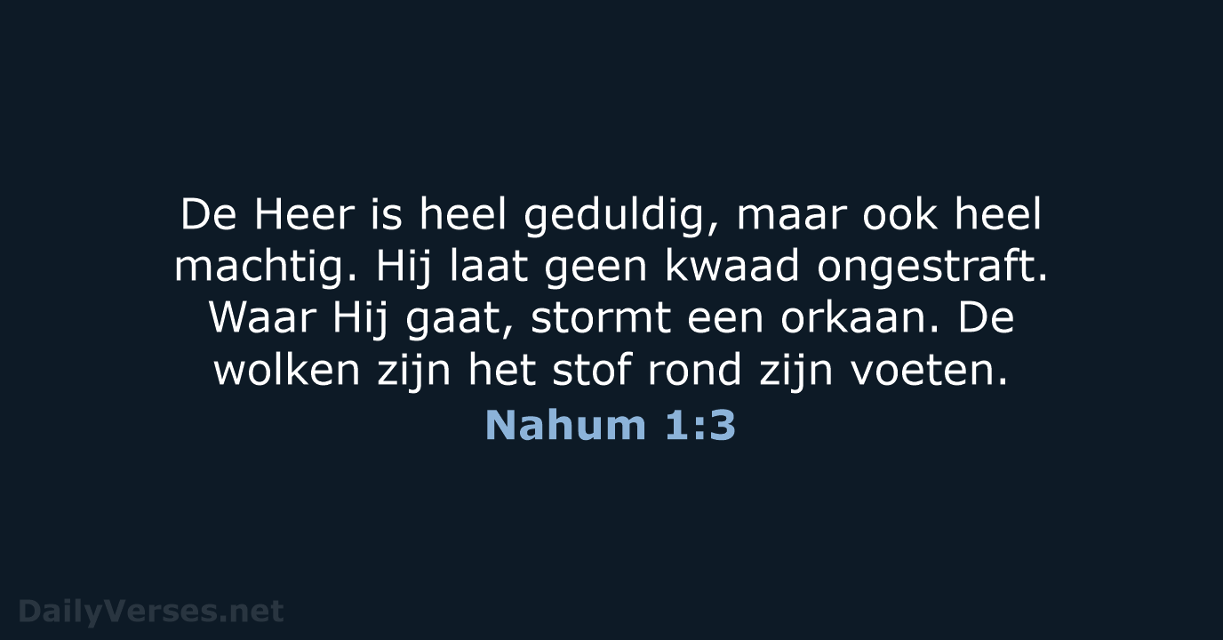 Nahum 1:3 - BB