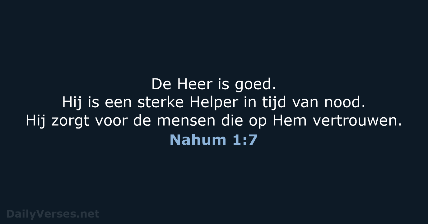 Nahum 1:7 - BB