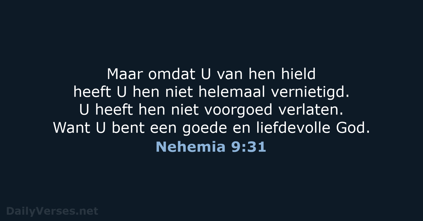 Nehemia 9:31 - BB
