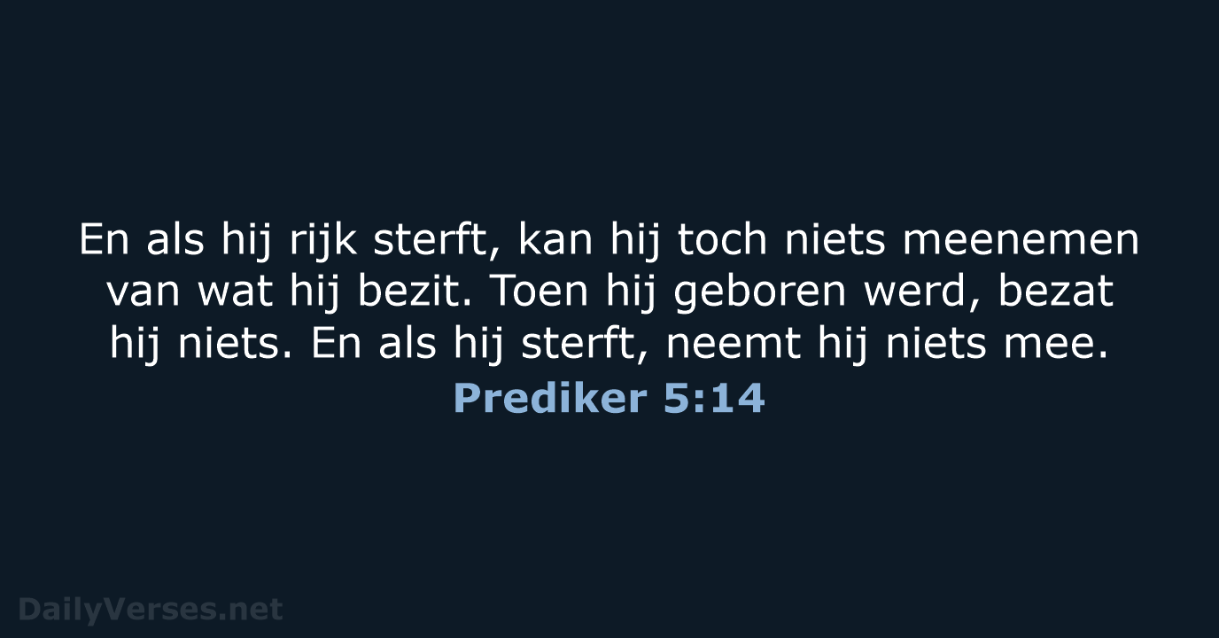 Prediker 5:14 - BB