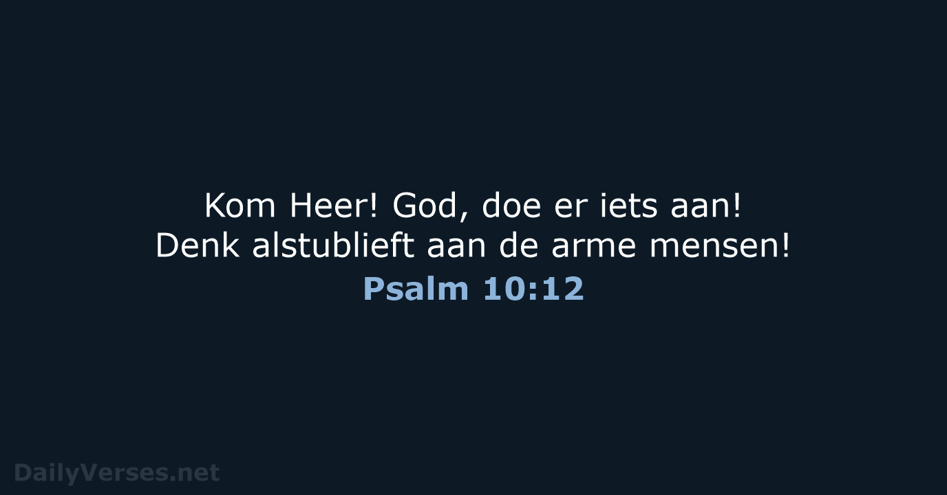 Psalm 10:12 - BB