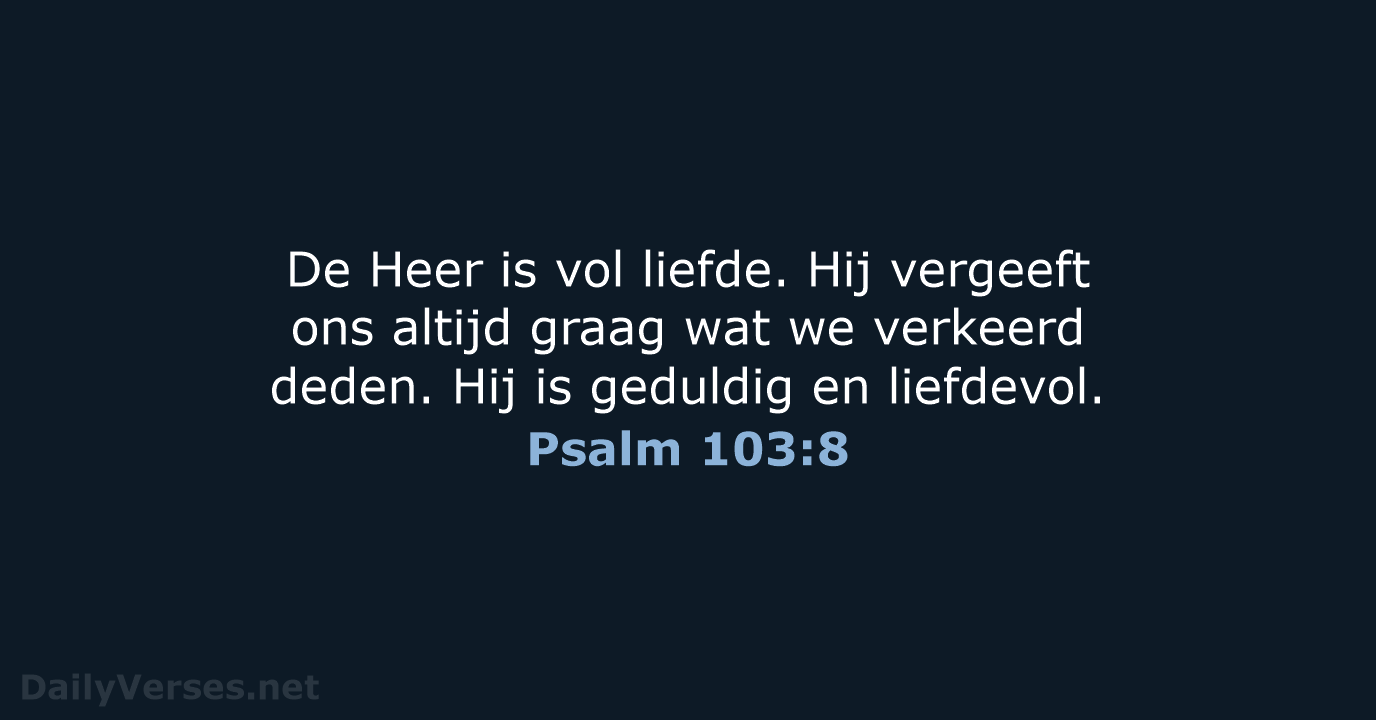 Psalm 103:8 - BB