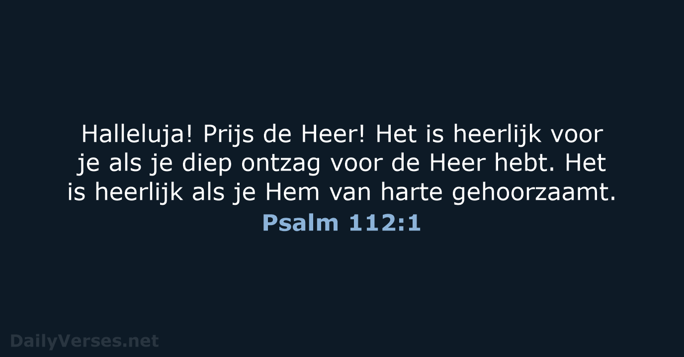 Psalm 112:1 - BB