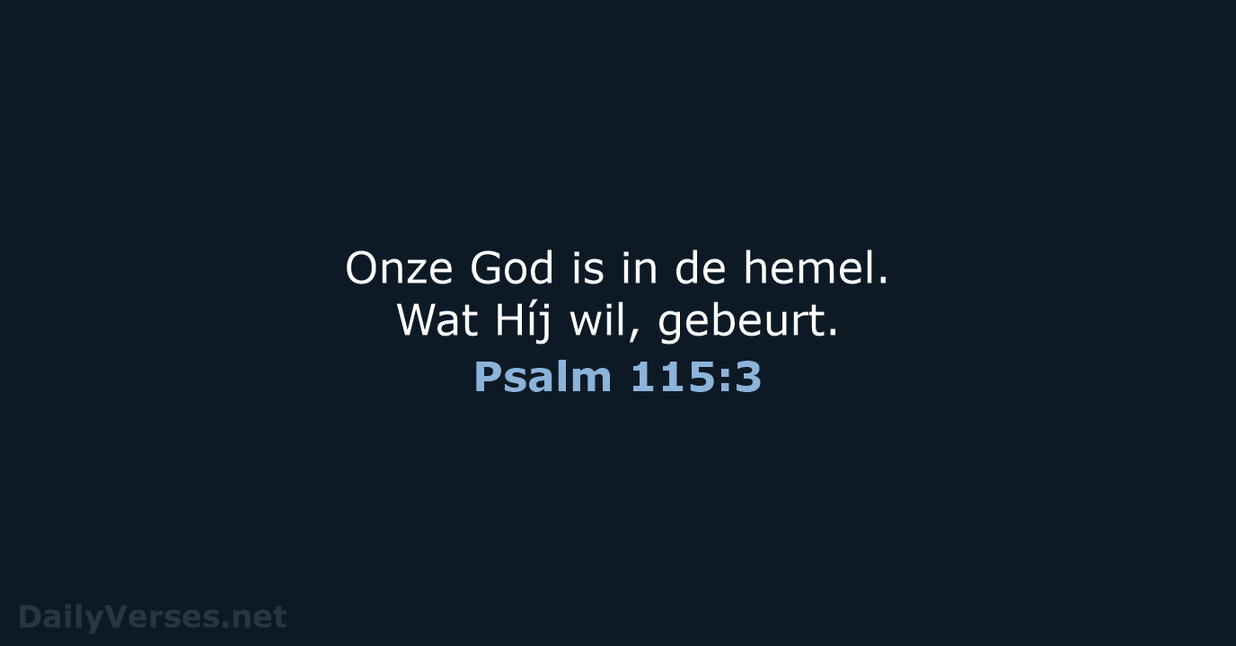 Psalm 115:3 - BB