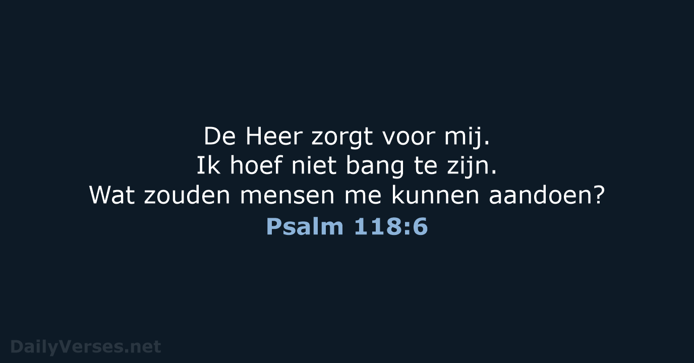 Psalm 118:6 - BB
