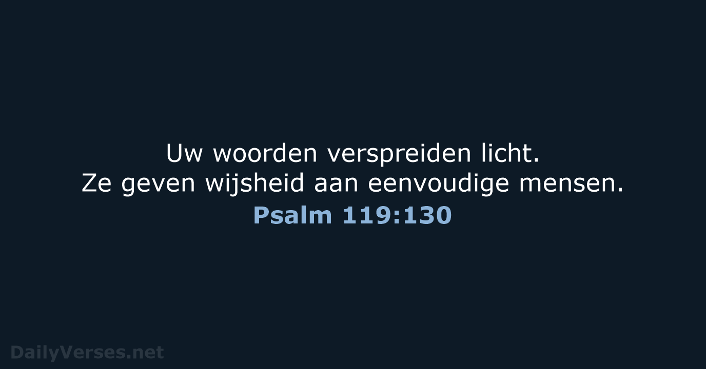 Psalm 119:130 - BB