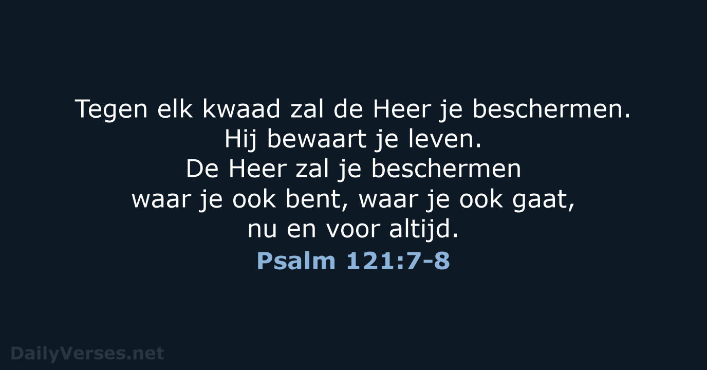 Psalm 121:7-8 - BB