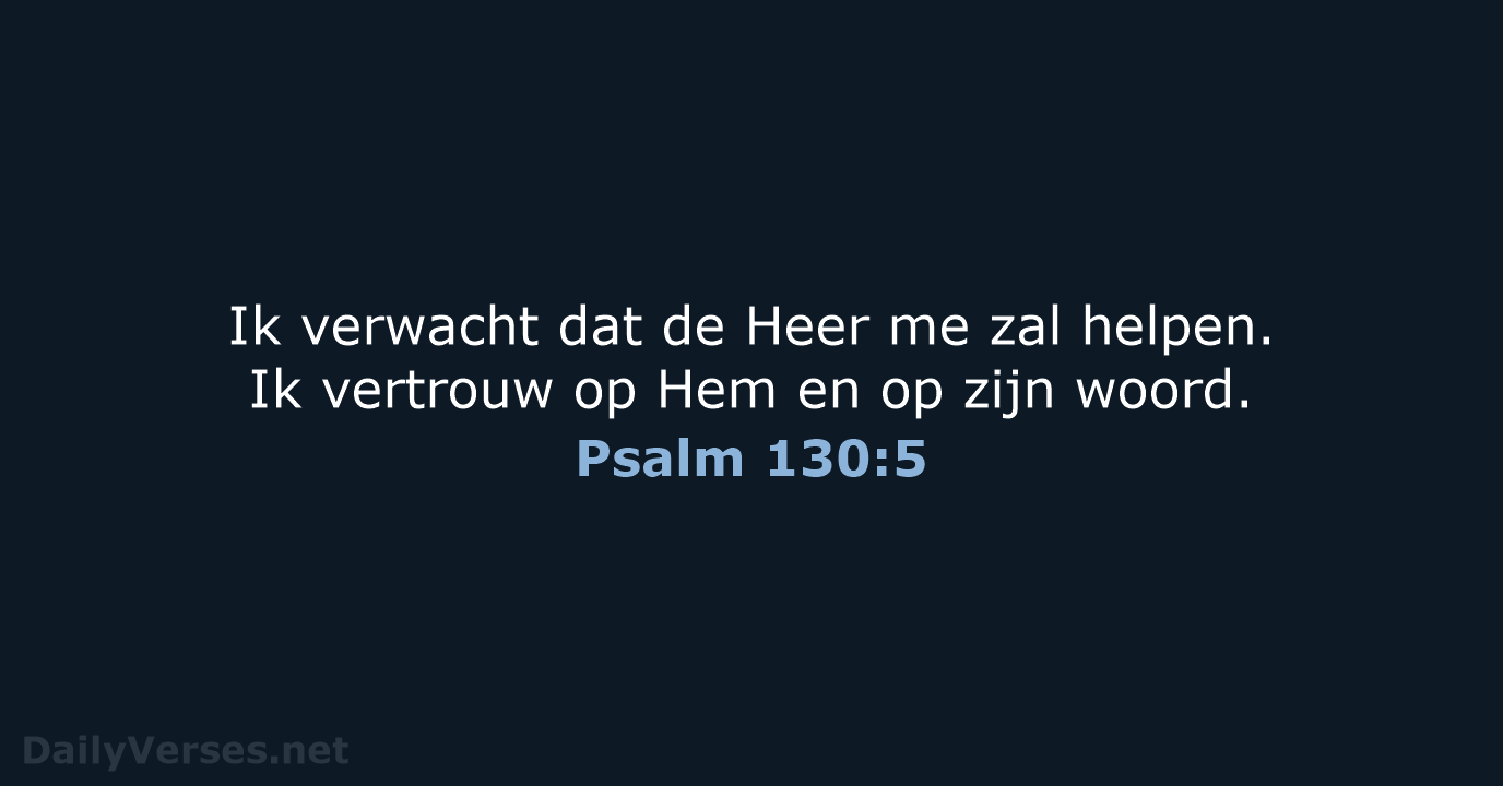 Psalm 130:5 - BB