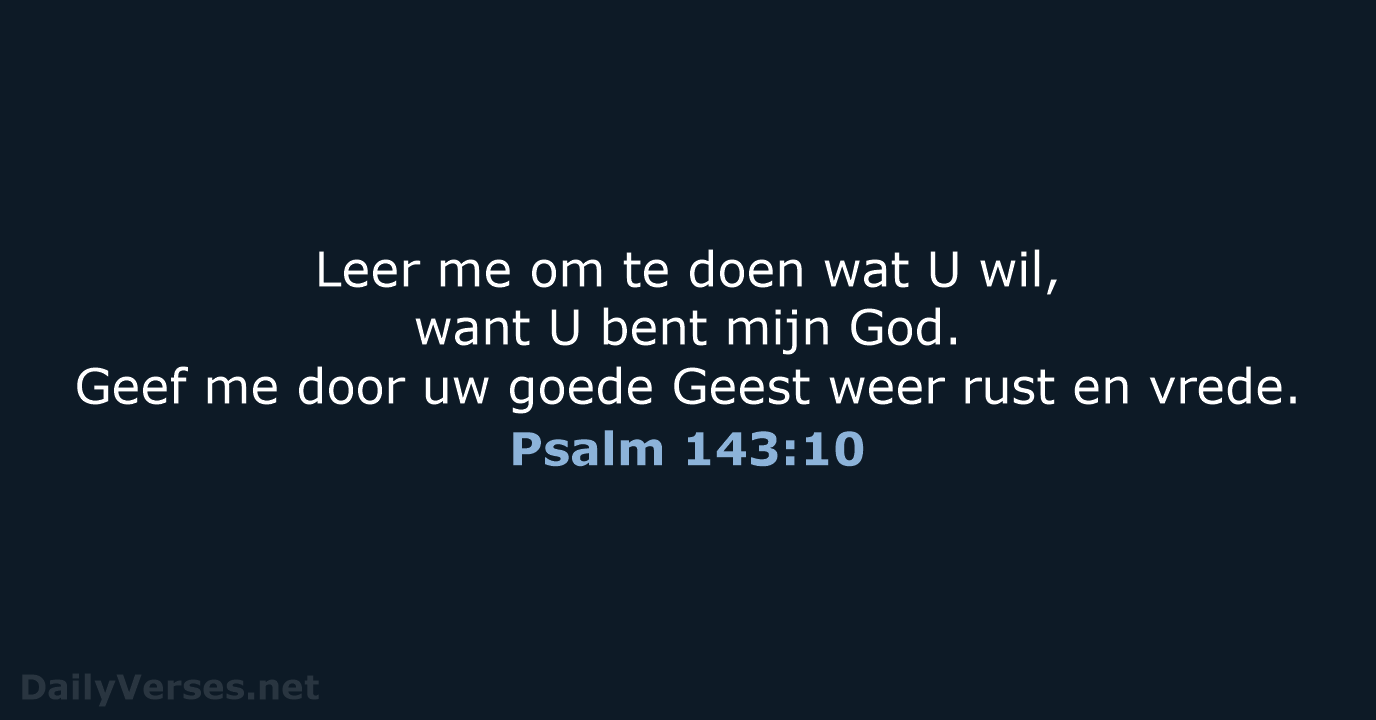 Psalm 143:10 - BB