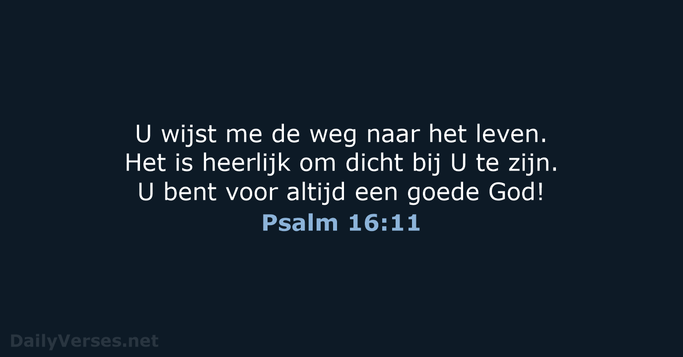 Psalm 16:11 - BB