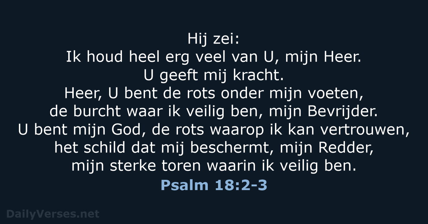 Psalm 18:2-3 - BB