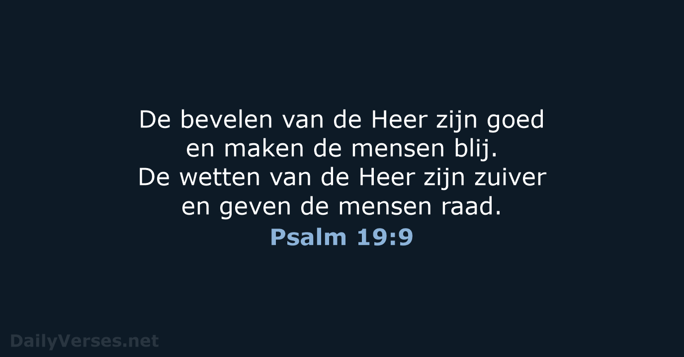 Psalm 19:9 - BB