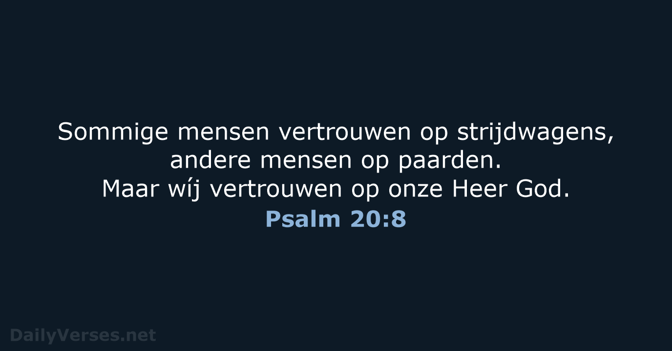 Psalm 20:8 - BB