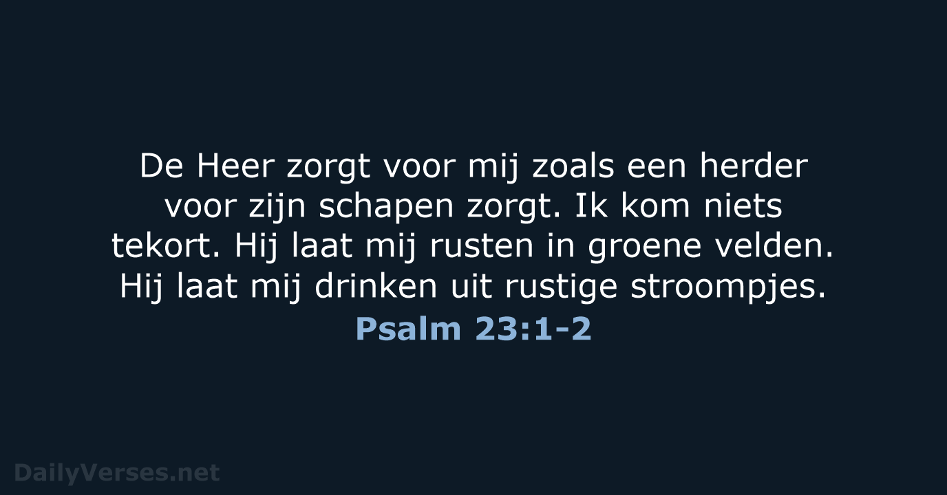 Psalm 23:1-2 - BB