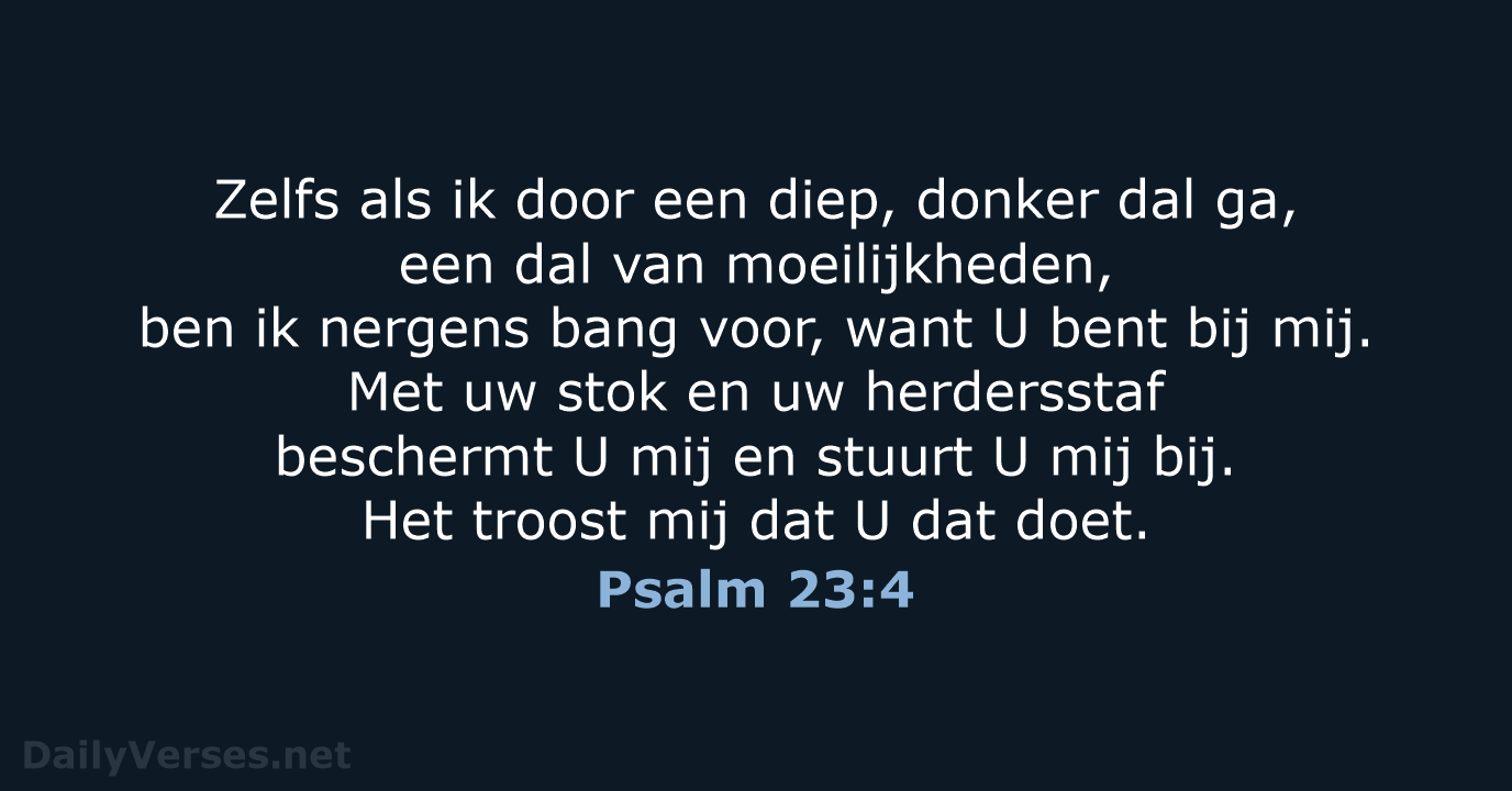 Psalm 23:4 - BB
