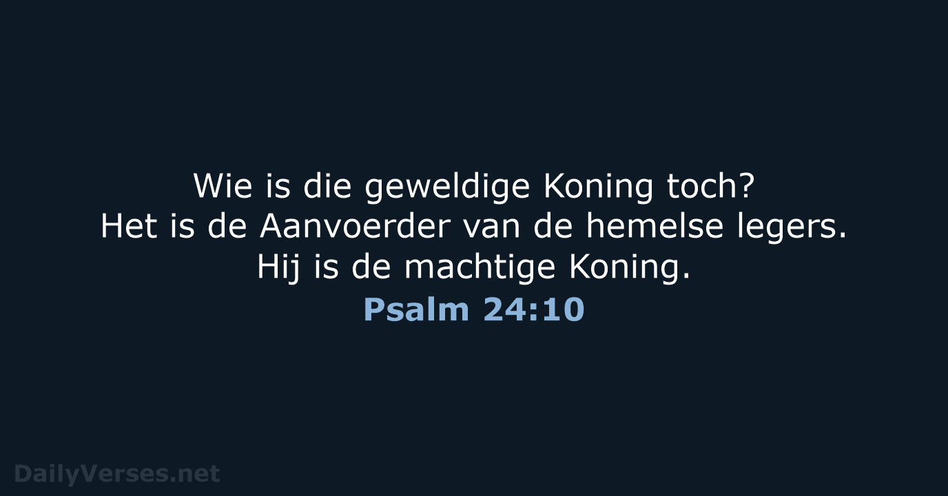 Psalm 24:10 - BB