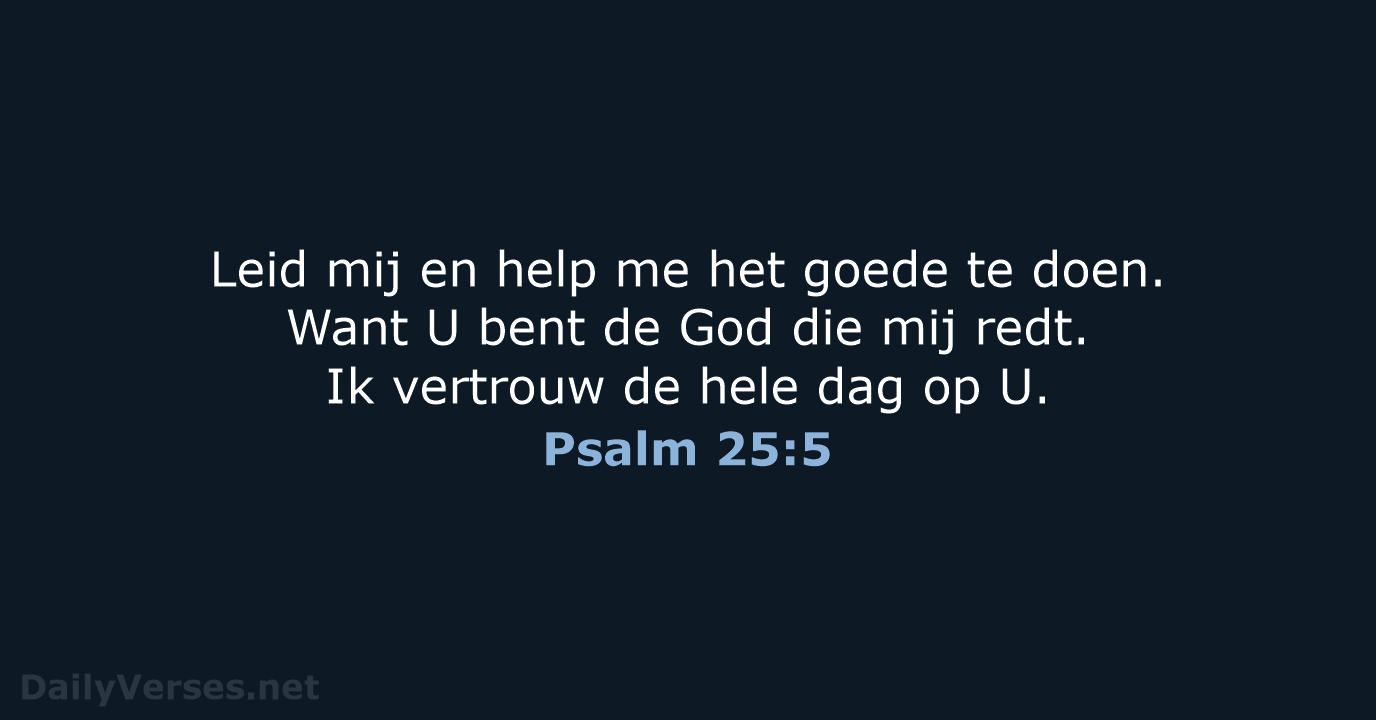 Psalm 25:5 - BB