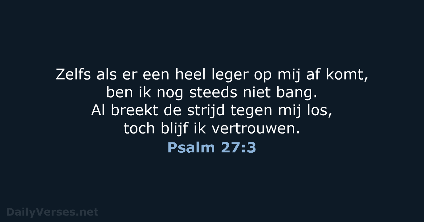 Psalm 27:3 - BB