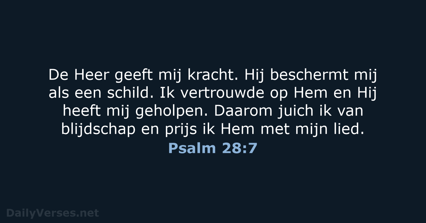 Psalm 28:7 - BB